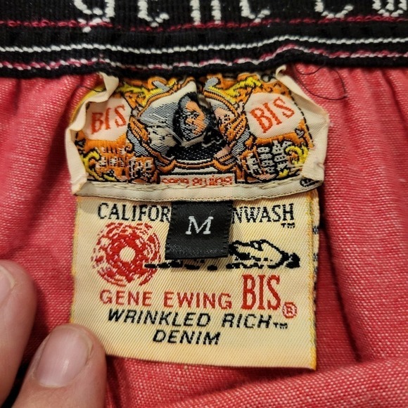 #upcycled vintage Red Elastic waist Mini Skirt Bohemian Hand Made - Picture 4 of 11